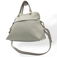 FURLA フルラ パイパー トートバッグ ホワイト 2WAY チャーム