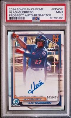 /499 PSA9 VLADI GUERRERO TOPPS 1st auto