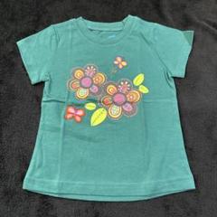 PLACE 可愛い蝶の刺繍と花柄プリント Tシャツ 6/9m 70 新品