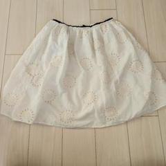 haupia 刺繍入りホワイトフレアスカート - メルカリ