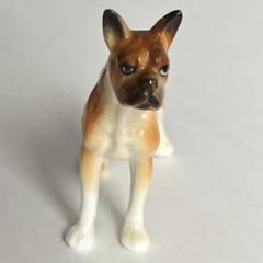 犬 イヌ BONE CHINA ボーンチャイナ 陶器 置物 ミニチュア