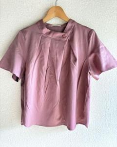 TRUDEA ピンク 半袖ブラウス