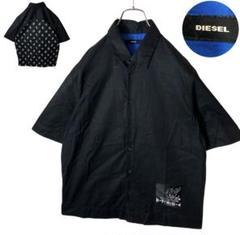 グッドデザインDIESELディーゼルうさぎちゃん柄ブラックコットン半袖シャツ