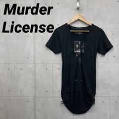 タグ付き Murder License Tシャツ レディース サイズ46 黒