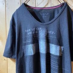 ss4757 NICOLE 半袖 Tシャツ プリントTシャツ 黒 48 メンズ