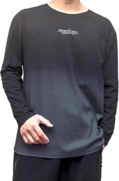 Tシャツ メンズ 長袖 大きいサイズ 長袖Tシャツ グラデーション　XL