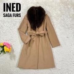 イネド　サガファー　カシミヤ100% ベルト　ミドルコート