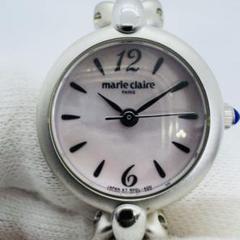 ✨marie claire✨マリクレール✨クォーツ✨ピンクシェル文字盤✨腕時計✨