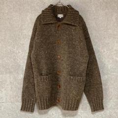【美品】ポールスミス(M)襟付きカーディガン＊ツイード＊日本製＊ウール100％