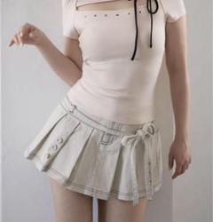 新品未開封】andmary Kika button mini skirt - メルカリ