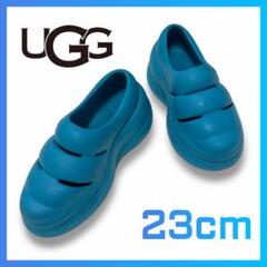 【超目玉枠】 厚底 クロッグサンダル 美品】UGG ミント 23cm ターコイズ 靴