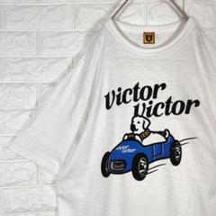 【希少デザイン】ヒューマンメイド デカロゴ 両面ロゴ 長袖Tシャツ 黒 Lサイズ ヒューマンメイド Victor Victor Tシャツ デカロゴ ホワイト L