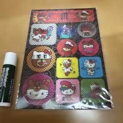 ハローキティ 鷹の爪コラボ　シールステッカー サンリオ