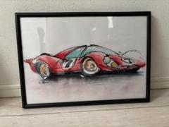 Ferrari フェラーリ 512TR テスタロッサ 額装 油絵 絵画 跳ね馬 Ferrari フェラーリ 512TR テスタロッサ 額装 油絵 絵画 跳ね馬