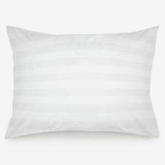 【新品未使用】ベッドピロー 枕 睡眠用 ホワイト ボーダー 70×50×20cm