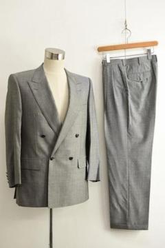 A1255 Aquascutum アクアスキュータム メンズ シルク混 スーツ