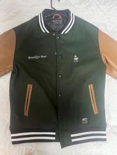 ブラック BRKLYN スタジャン MAJESTIC ブルックリン・ドジャース スタジャン M ブラック