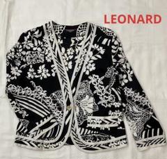 新品未使用LEONARD フラワープリント 五分袖 ノーカラージャケット 2025年最新】LEONARD レディース ノーカラージャケットの人気
