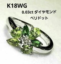 K18WGマルチカラーリングダイヤモンド10号