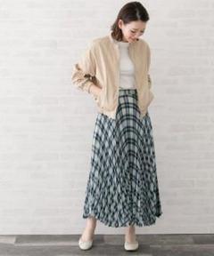 美品 2019SS アーバンリサーチ ロッソ チェック プリーツ スカート