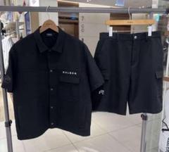 Malbon 新品 ポロシャツとショートパンツセット マルボンメンズ 2点セット Malbon ♛ マルボンメンズ 半袖シャツ ショートパンツ 2点セット