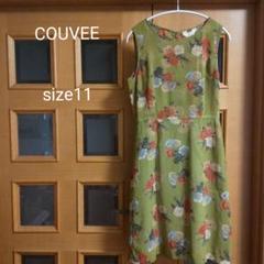 couvee☆花柄　ノースリーブワンピース 　ひざ丈のサムネイル