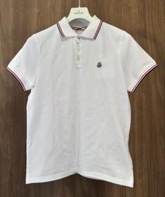 ⭐︎未使用⭐︎ モンクレール　ネックロゴ　ポロシャツ　XS MONCLER (モンクレール) 襟ライン ワンポイント 半袖 ポロシャツ