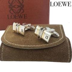 LOEWE ロエベ アナグラム カフス カフリンクス シルバー ゴールド メンズ