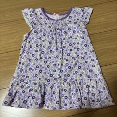 【新品タグ付】ミキハウス　小花柄　チュニック　ワンピース　90㌢ ミキハウス 小花柄チュニック ワンピース 90cm - メルカリ