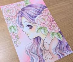 手描きイラスト オリジナル 女の子 27