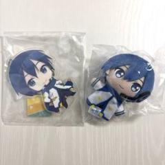 プロセカ　KAITO   ぬいぐるみ / マスコット　2点セット プロセカ_(M)_ふわぷち ぬいぐるみ KAITO‐全力!ワンダー