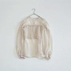 UNITED ARROWS ソフトオーガンジー キャミソール付き ブラウス