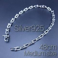 プラチナ メンズ ネックレス ハードウェア シルバー 925 レディース 大人気