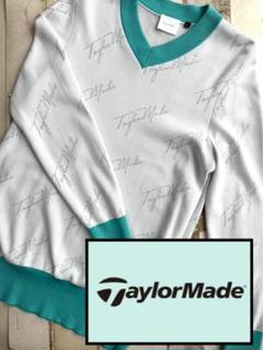 coco 中古 テーラーメイド Taylor Made レディース セーター S 緑 グリーン 長袖クルーネックニット 総柄 coco 中古 テーラーメイド Taylor Made レディース セーター S