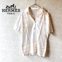 くり✨HERMES  マルジェラ期 ボルデュック リボン柄 半袖ポロシャツ m64280331483_1.jpg?1719403790