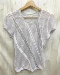 TRICOT CHIC イタリア製 リネン シルク混 半袖 ニット カットソー