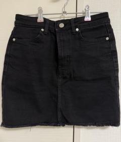 Bershkaブラックデニムスカートのサムネイル