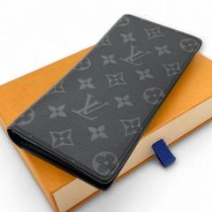 ルイヴィトン 長財布 ポルトフォイユ ブラザ モノグラム エクリプス グレーのサムネイル