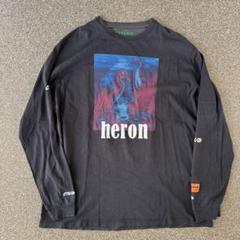 関税込◆Heron Preston CTNMB プリント ロールネック 長袖T Heron Preston CTNMB プリント ロールネック 長袖Tシャツ (Heron