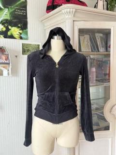 【美品】ジューシークチュール ベロア ビジュー y2k キラキラ パーカー ジューシークチュール juicy couture パーカー ベロアy2k - メルカリ