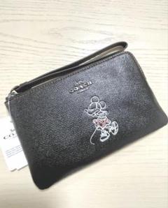 コーチ coachxDisney コラボ リストレットポーチ ミニー ブラック コーチ coachxDisney コラボ リストレットポーチ ミニー