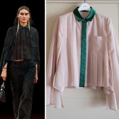 5140【極美品】サカイ sacai プルオーバーブラウス レースフリル異素材 5140【極美品】サカイ sacai プルオーバーブラウス レースフリル
