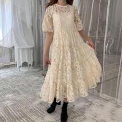 美品✨treat ürself 花柄 ティアード ワンピース コットンロング丈青 2025年最新】treat ürself ワンピース 花柄の人気アイテム