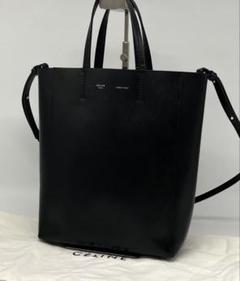 極美品✨CELINE トートバッグ ロゴ入り キャンバス ブラック CELINE セリーヌ ロゴ トートバッグ キャンバス 黒 レディース