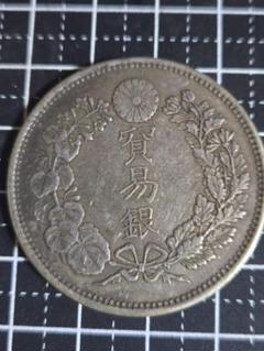 貿易銀 明治10年 比重10.2 銀貨 日本古銭 龍 竜 貿易銀 明治10年 比重10.2 銀貨 日本古銭 龍 竜 - メルカリ