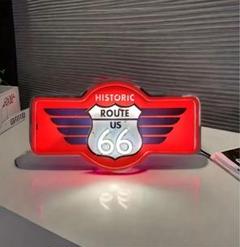 ルート66 ROUTE LED ネオンサイン アメリカン雑貨 ガレージ 看板