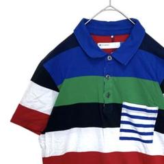 【レアデザイン‼️】adidas マルチカラー 半袖ポロシャツ M Y2K 古着