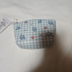 サンリオ　ハンギョドン　ギンガムチェック　ポーチ