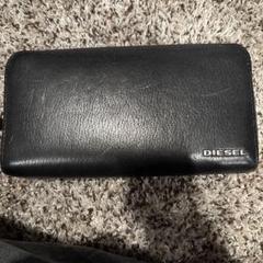 DIESEL 黒 レザー 長財布