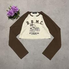 ベティブープ Tシャツ ロング　クロップド　F 短丈　ラグランスリーブ　Y2K
